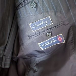 44w Coppley Suit 90% Wool 10% Silk Made in Canada Ermenegildo Zegna Fabric